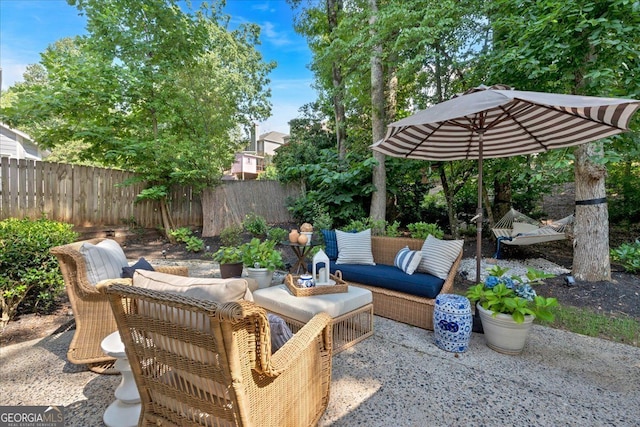 4385 Pinehollow Ct, Alpharetta, GA 30022 - view of patio with outdoor lounge area