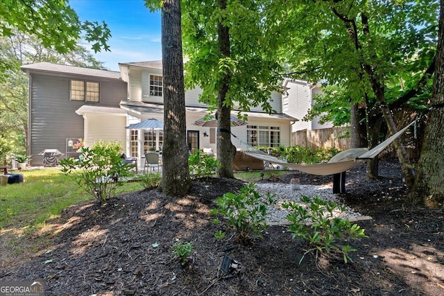 4385 Pinehollow Ct, Alpharetta, GA 30022 - rear view of house with a patio