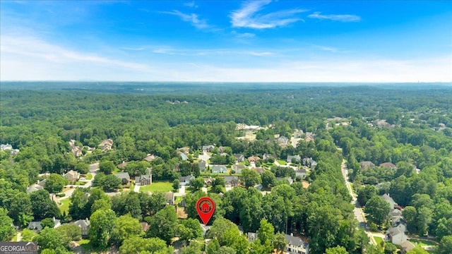 4385 Pinehollow Ct, Alpharetta, GA 30022 - aerial view of a heavily wooded area