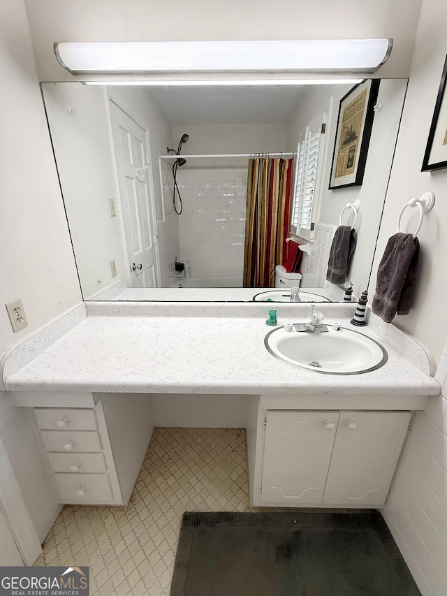 180 Broomsedge Trl, Athens, GA 30605 - bathroom featuring vanity and tile patterned flooring