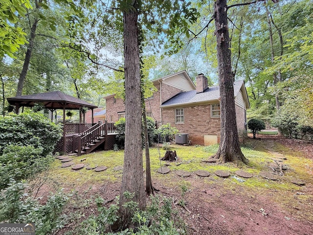 180 Broomsedge Trl, Athens, GA 30605 - view of yard featuring a gazebo and stairs