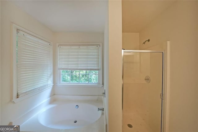 5176 Shotwell St, Woodstock, GA 30188 - full bathroom with a stall shower and a garden tub
