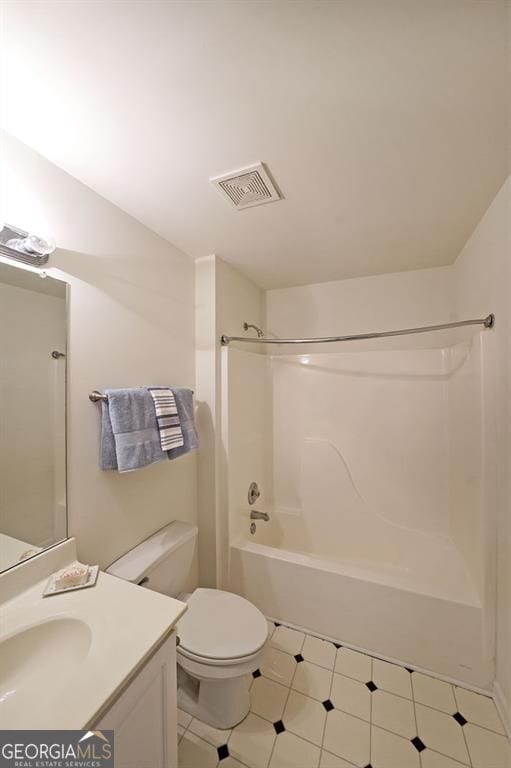 5176 Shotwell St, Woodstock, GA 30188 - full bathroom featuring tub / shower combination, vanity, and tile patterned floors