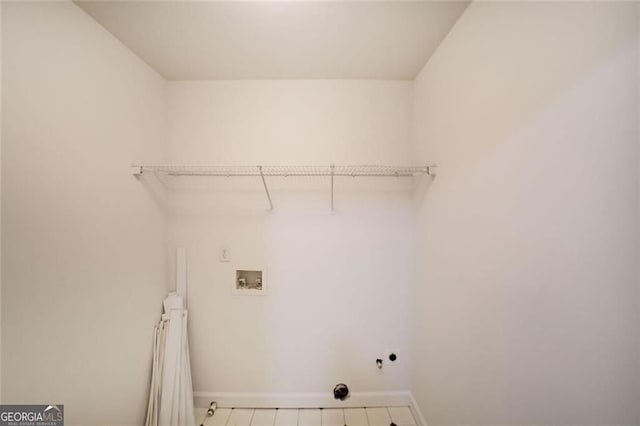 5176 Shotwell St, Woodstock, GA 30188 - laundry area with hookup for an electric dryer and washer hookup