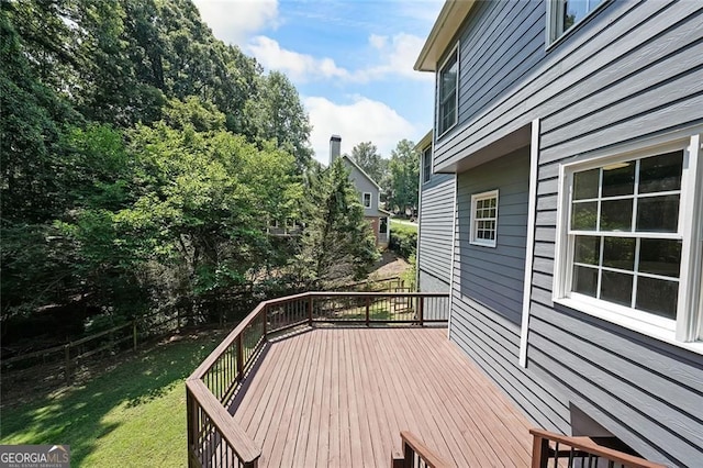 5176 Shotwell St, Woodstock, GA 30188 - view of wooden deck