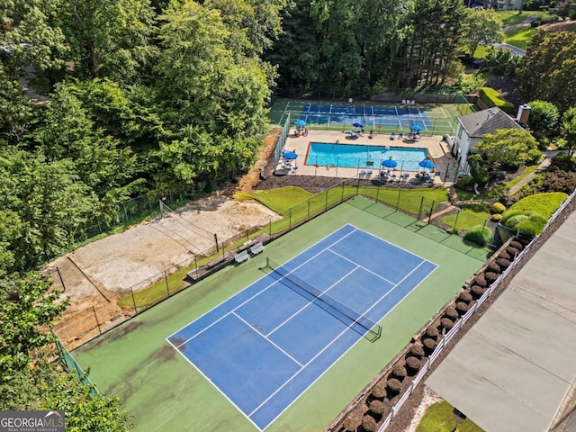4961 Thornwood Trce NW, Acworth, GA 30102 - view of tennis court
