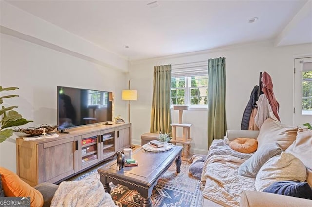 7045 Hunters Knl NE, Sandy Springs, GA 30328 - living room with healthy amount of natural light