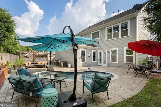 6430 Banbury Ct SE, Mableton, GA 30126 - view of pool featuring outdoor lounge area and a patio