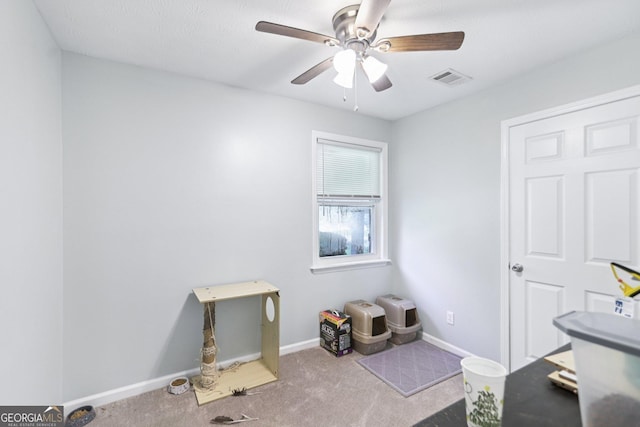 113 Granite St, Hogansville, GA 30230 - interior space featuring ceiling fan and baseboards
