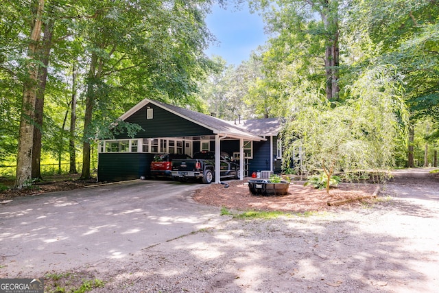 220 Gamble Dr, Carrollton, GA 30116 - view of front of house with asphalt driveway and an attached carport