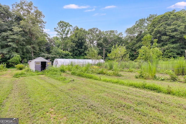 220 Gamble Dr, Carrollton, GA 30116 - view of yard with a storage shed