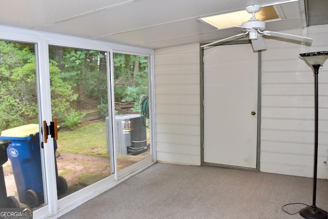 1106 Shiloh Ln NW, Kennesaw, GA 30144 - unfurnished sunroom with ceiling fan