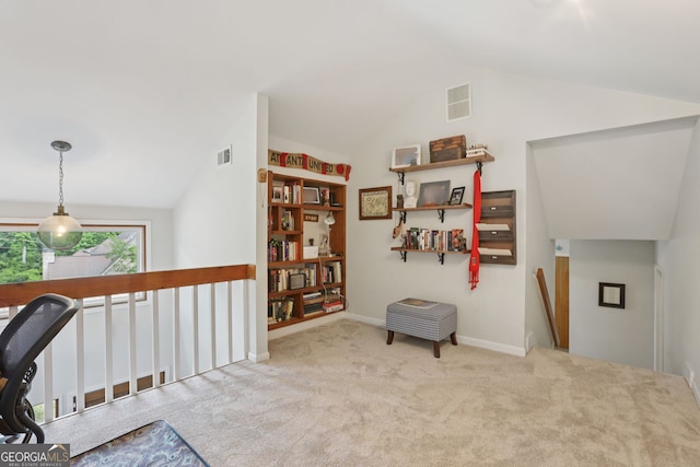 2653 Partridge Trl, Duluth, GA 30097 - carpeted office with vaulted ceiling and baseboards