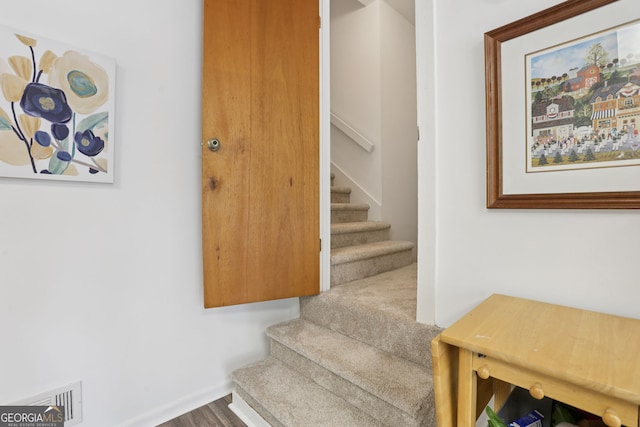 2653 Partridge Trl, Duluth, GA 30097 - staircase featuring baseboards