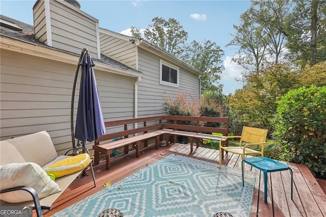 2653 Partridge Trl, Duluth, GA 30097 - view of wooden deck