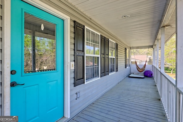 104 View St, Clarkesville, GA 30523 - view of wooden porch