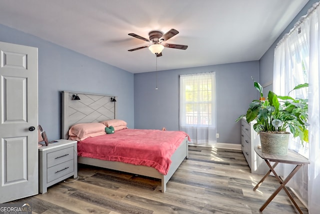 104 View St, Clarkesville, GA 30523 - bedroom featuring wood finished floors and a ceiling fan