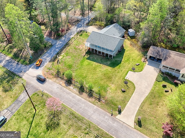 104 View St, Clarkesville, GA 30523 - aerial view of property and surrounding area