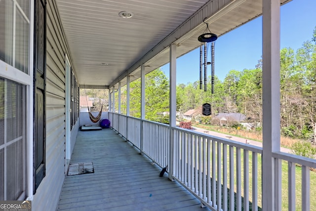 104 View St, Clarkesville, GA 30523 - view of wooden deck