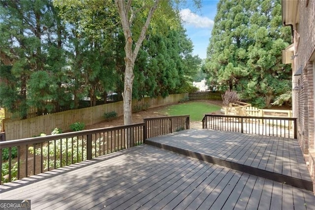 360 Hannaford Dr, Roswell, GA 30075 - deck featuring a fenced backyard