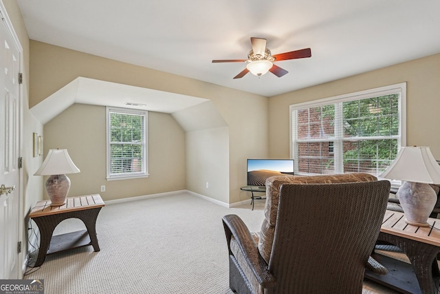 25 Hampreston Ct, Alpharetta, GA 30022 - office featuring ceiling fan and light colored carpet