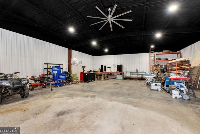 4882 Rabbit Farm Rd, Loganville, GA 30052 - garage with a workshop area