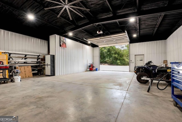 4882 Rabbit Farm Rd, Loganville, GA 30052 - garage with freestanding refrigerator