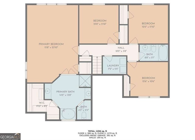 1786 Jameson Cir, Lawrenceville, GA 30043 - view of floor plan / room layout
