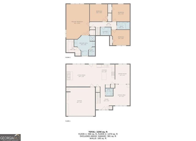 1786 Jameson Cir, Lawrenceville, GA 30043 - view of floor plan / room layout