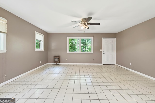 290 Bear Cave Trl, Lakemont, GA 30552 - empty room with a ceiling fan and heating unit