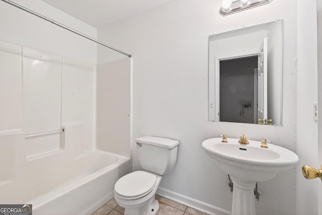 290 Bear Cave Trl, Lakemont, GA 30552 - full bathroom with tile patterned flooring and tub / shower combination