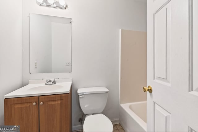 290 Bear Cave Trl, Lakemont, GA 30552 - bathroom with vanity and tile patterned floors