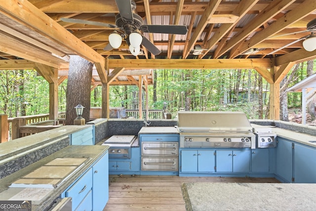 290 Bear Cave Trl, Lakemont, GA 30552 - view of patio / terrace featuring area for grilling