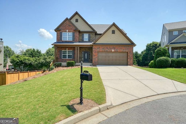 6665 Flagstone Ct, Cumming, GA 30028 - view of front facade featuring brick siding, concrete driveway, and an attached garage