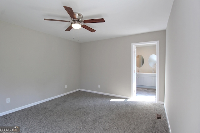 413 Spring Village Rd SE, Lindale, GA 30147 - carpeted empty room with a ceiling fan and baseboards