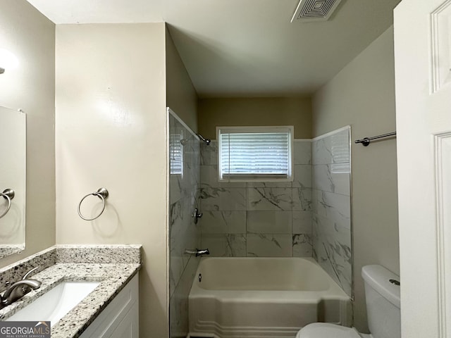 2644 Connally Dr, East Point, GA 30344 - bathroom with vanity and washtub / shower combination