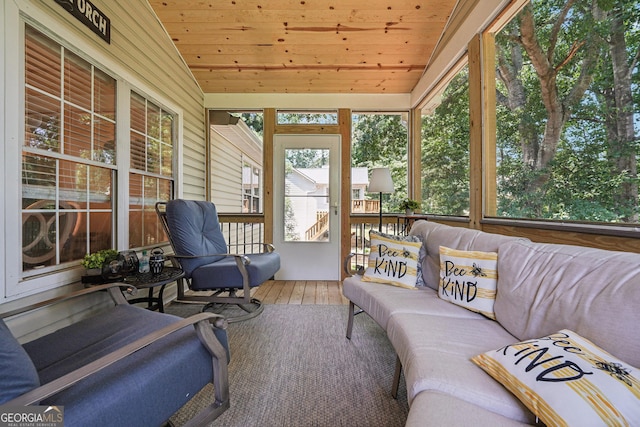 1535 Smoke Hill Dr, Hoschton, GA 30548 - sunroom / solarium featuring lofted ceiling and outdoor lounge area