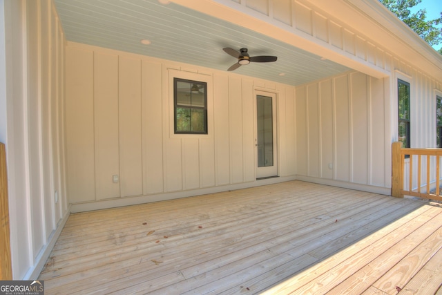 24 Fieldstone Dr NE, Rome, GA 30161 - wooden deck with a ceiling fan