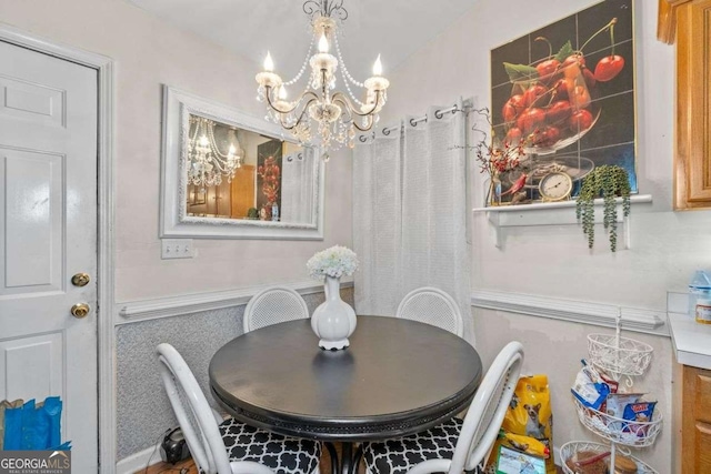 2030 Buford Dam Rd, Buford, GA 30518 - dining area featuring a chandelier