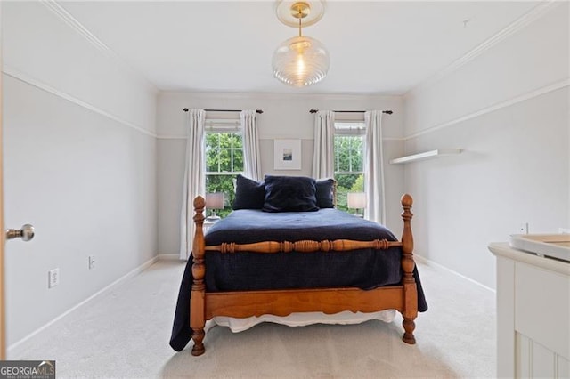 295 Sagamore Cv NW, Sugar Hill, GA 30518 - bedroom featuring carpet and ornamental molding