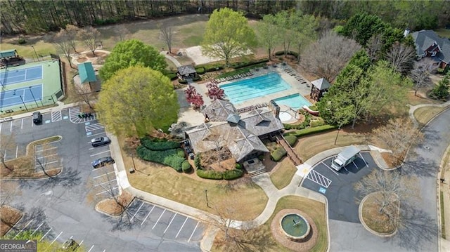 295 Sagamore Cv NW, Sugar Hill, GA 30518 - aerial view of property's location featuring a pool