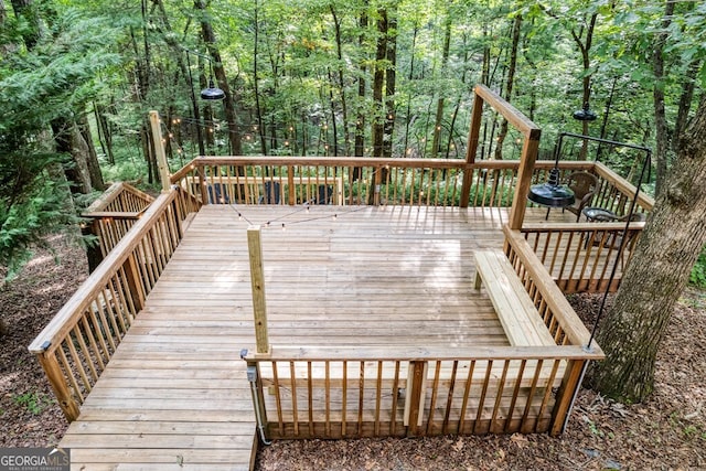 371 Abbott Top Rd, Ellijay, GA 30540 - view of wooden deck