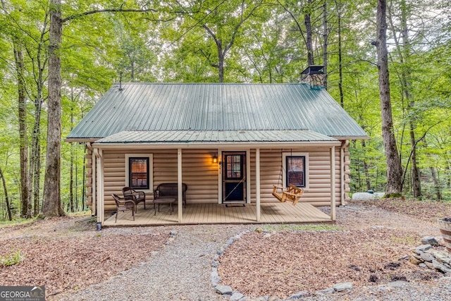 371 Abbott Top Rd, Ellijay, GA 30540 - view of outdoor structure with covered porch