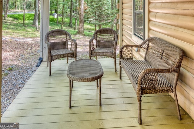 371 Abbott Top Rd, Ellijay, GA 30540 - view of wooden terrace