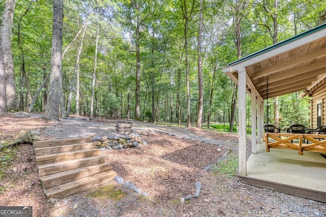 371 Abbott Top Rd, Ellijay, GA 30540 - view of yard with a view of trees