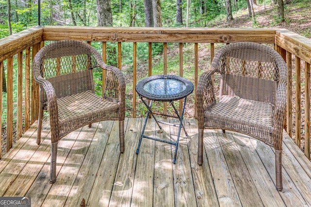 371 Abbott Top Rd, Ellijay, GA 30540 - view of wooden terrace