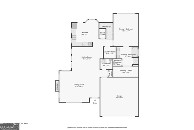 686 Shore Ln, Lithonia, GA 30058 - view of room layout