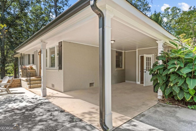 195 Sylvan Rd, Athens, GA 30606 - view of patio / terrace with an attached carport