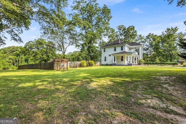 205 Cobb St, Palmetto, GA 30268 - view of yard featuring a playground