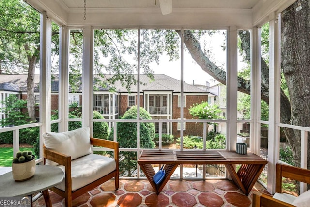 55 Delmont Dr NE Unit C3, Atlanta, GA 30305 - sunroom featuring healthy amount of natural light and crown molding